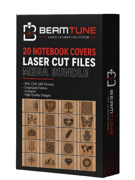 20 notebook covers laser cut files bundle